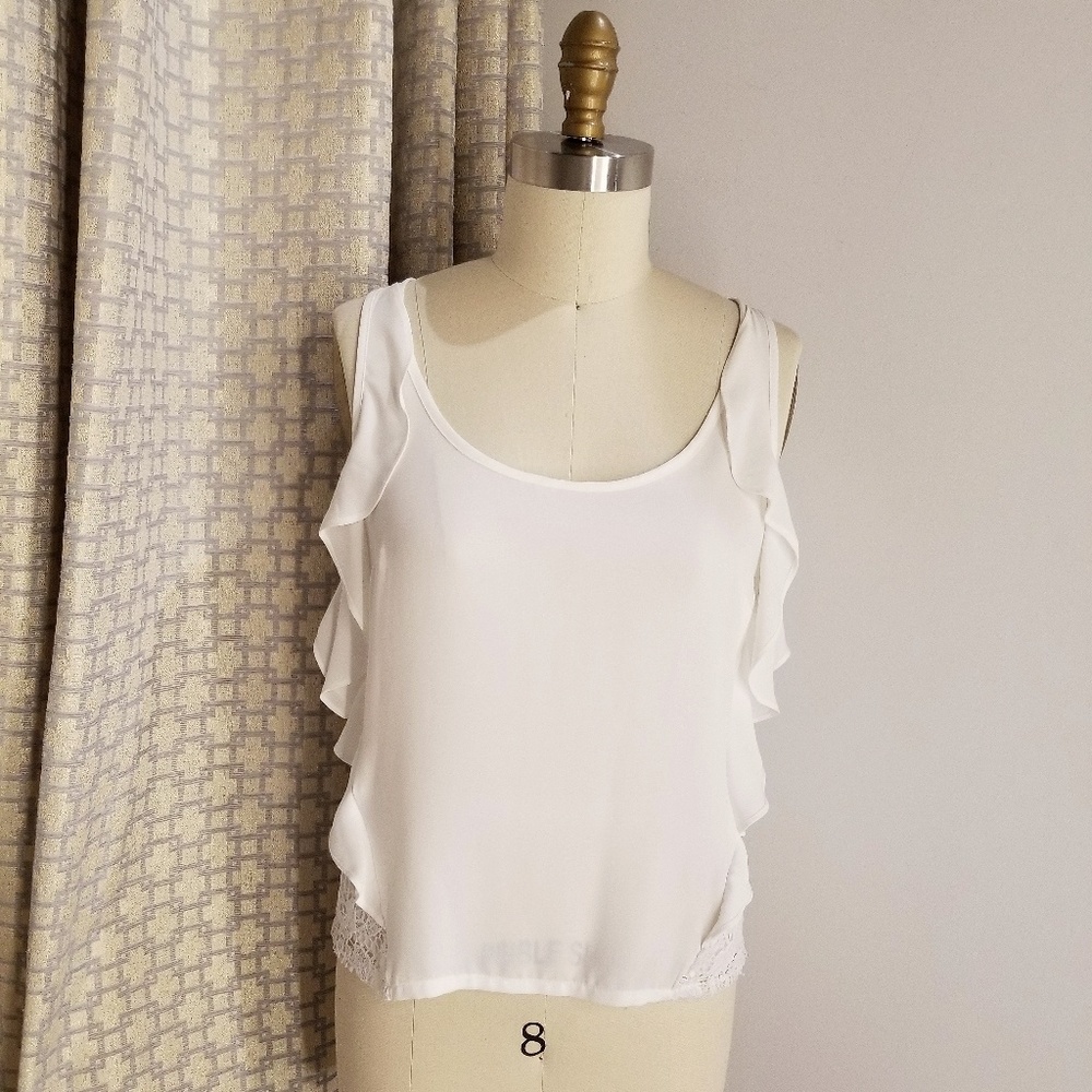Dressy sleeveless lace top